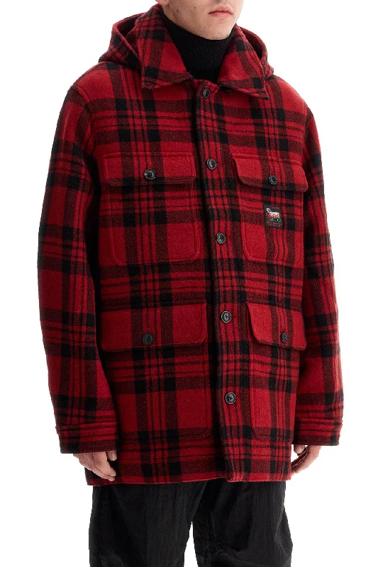 Anorak Jackets for Outdoor -plaid cruiser hooded jacket