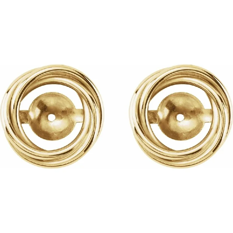 Harrington Jackets for Retro -14k Yellow Gold 6.7 mm ID Earring for Women Jackets Earring for Women