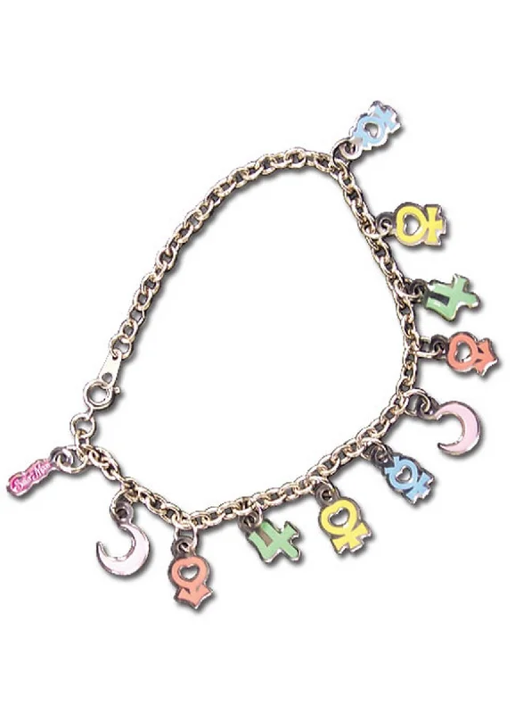 Bracelets with opal gems for iridescent glow -Sailor Moon - Symbols Bracelet