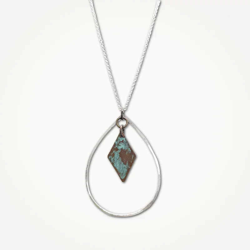 Trendy necklaces and pendants with statement pieces for a bold fashion statement-Losange Teardrop Necklace