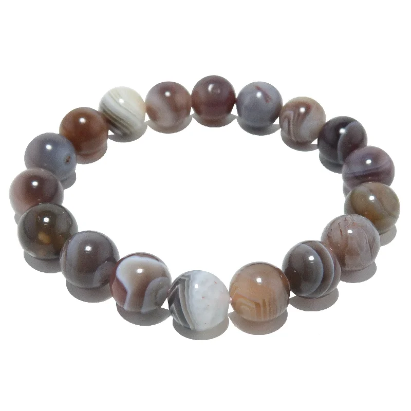 Bracelets with crescent moon for lunar appeal -Botswana Agate Bracelet Power of Patterns Crystal