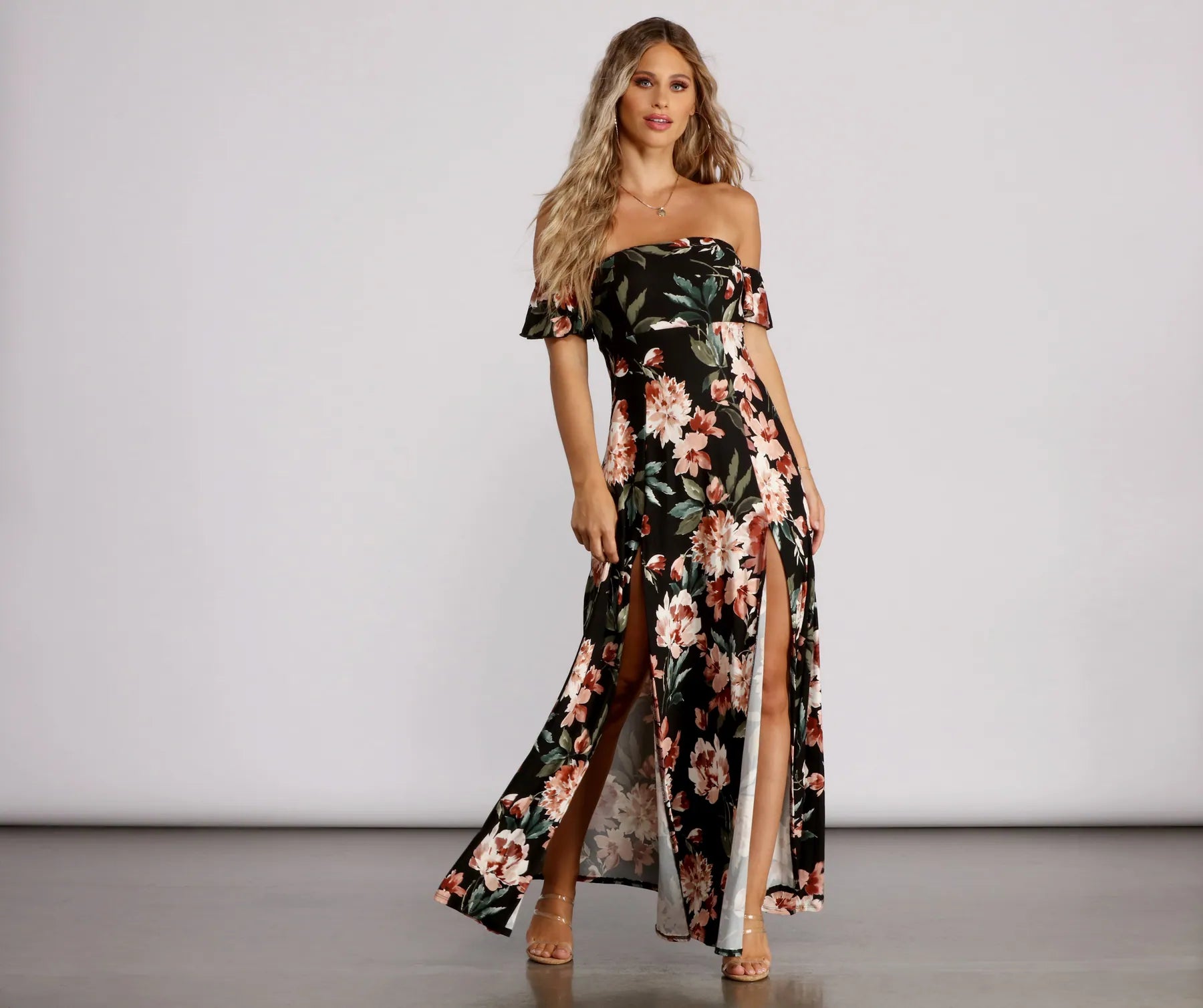 Midi Dresses for Versatile Wear -Stuck on Floral Maxi Dress