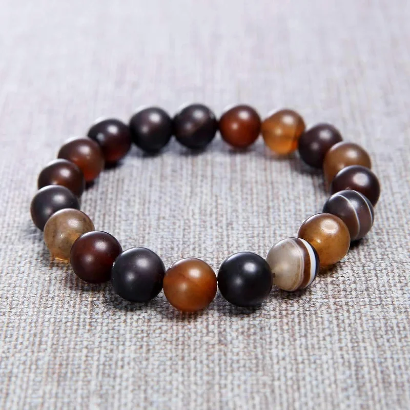 Bracelets with pearl beads for classic beauty -Lava and Stone Bracelets