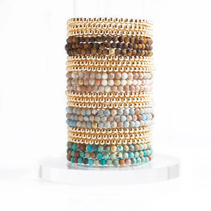 Bangles with topaz gems for icy blue -Gemstone Bracelets