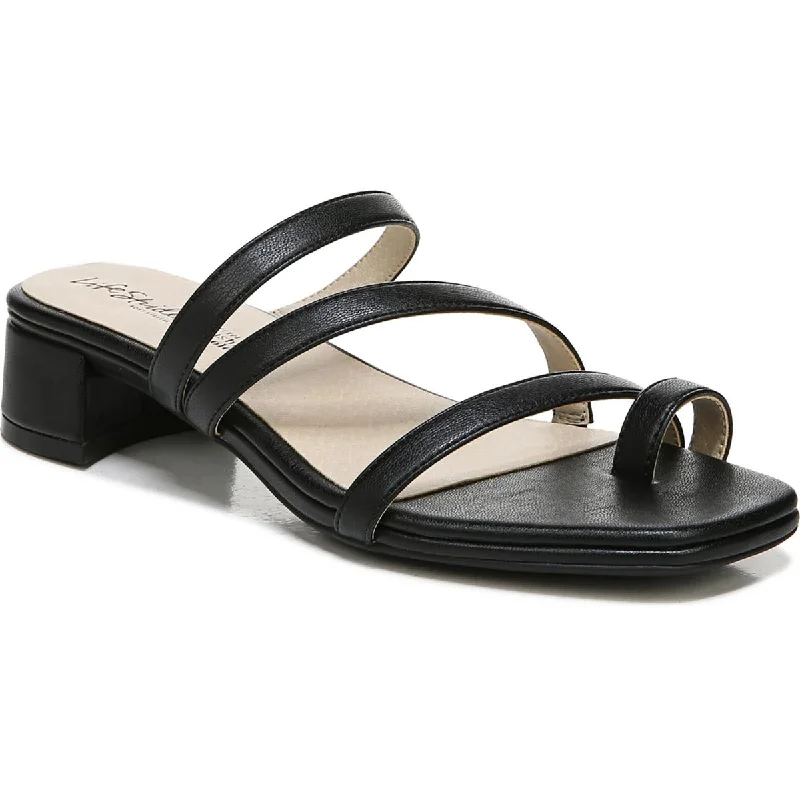 Comfortable sandals for women with cross-over straps and padded footbed for support-Comfortable sandals for all-day wear -LifeStride Womens Jasmine Toe Loop Heels