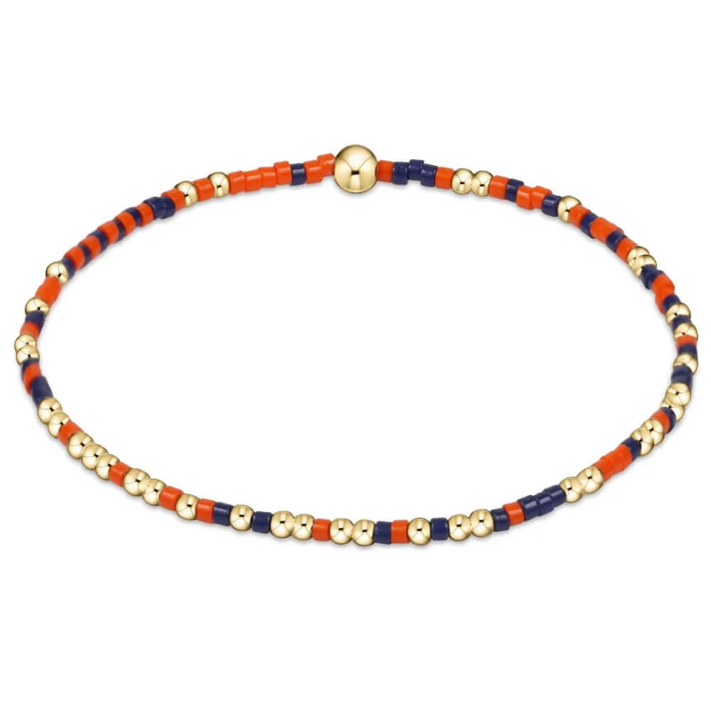 Bracelets with adjustable chains for perfect fit -ENewton Gameday Bright Orange/Matte Navy Hope Unwritten Bracelet