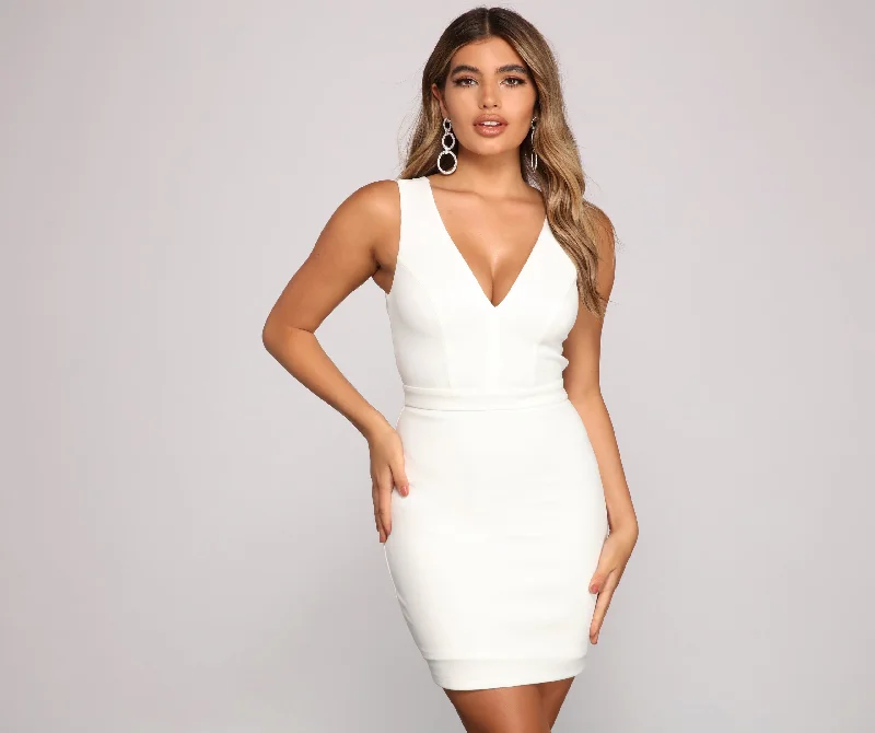 Pencil Dresses for Slimming -Stunning Babe Sleeveless Mini Dress