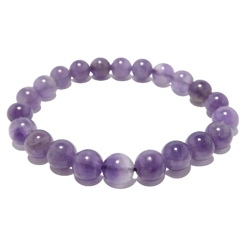 Bracelets with wave engravings for ocean vibes -Amethyst Bracelet Purple Perfection Spiritual Healing