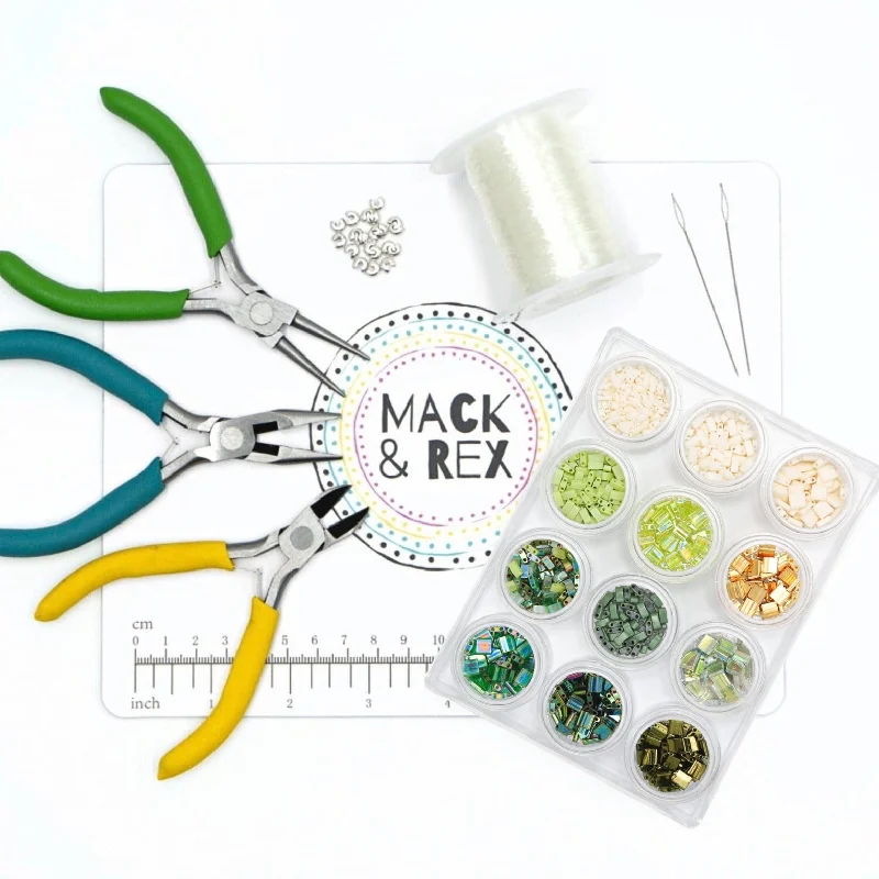 Bracelets with black diamond for bold edge -Tila Bead Starter Kit | LUCKY | Makes 20 bracelets