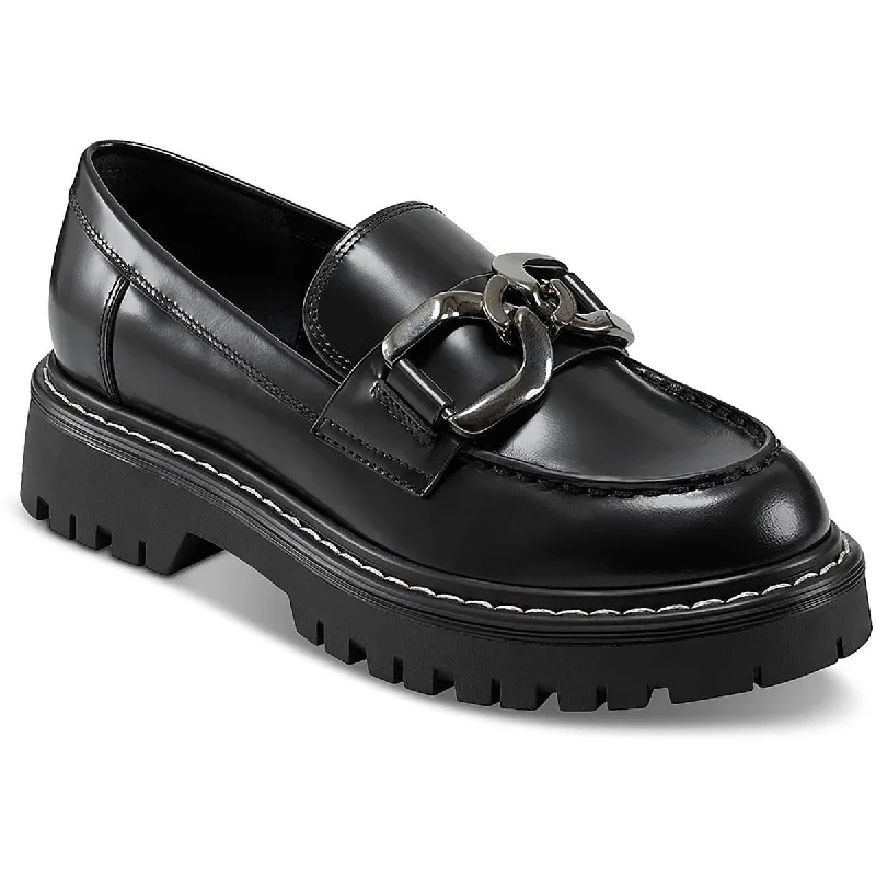 Comfortable sandals for men with leather straps and soft insoles for relaxed wear-Wide strap sandals for extra support -Marc Fisher Womens Trisca Patent Leather Slip On Loafer Heels