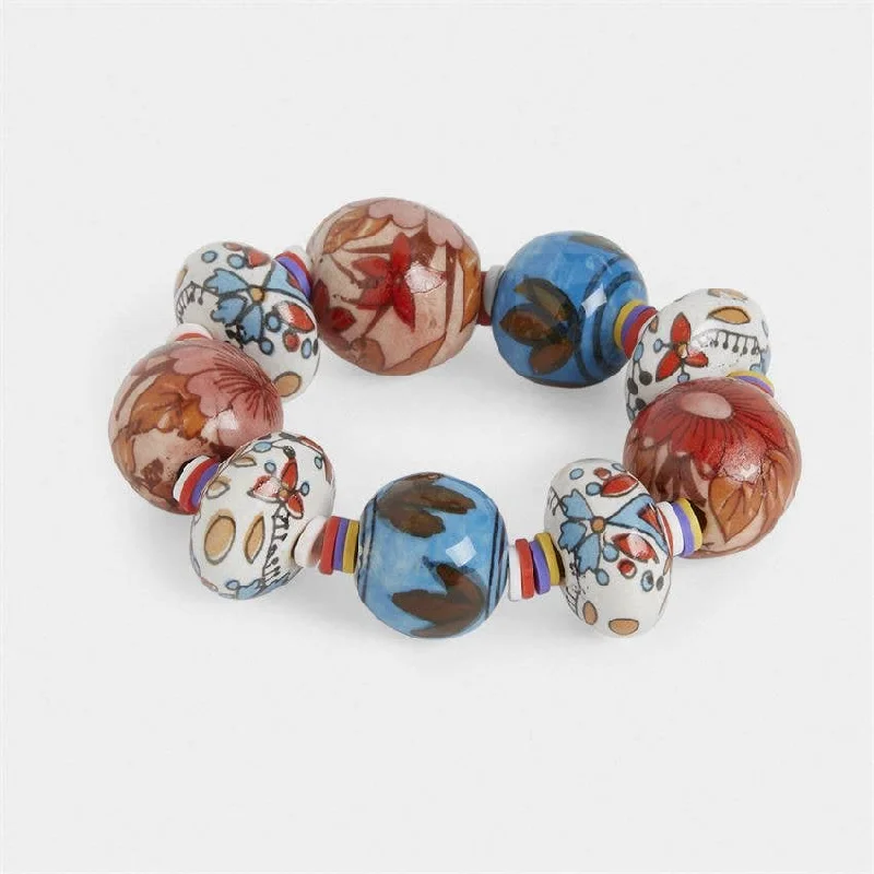 Bangles with claw-set tourmaline for vibrancy -Aviva Stretch Bracelet