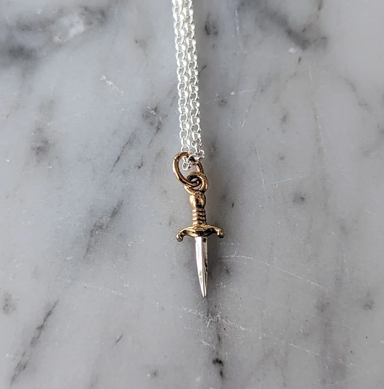 Best necklaces and pendants with adjustable chains for a customizable fit-Tiny Dagger Necklace