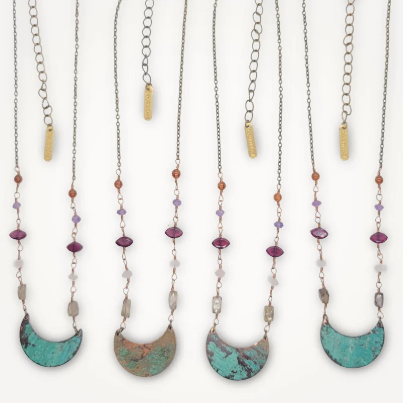 Necklaces and pendants with ocean-inspired designs for a refreshing, beachy feel-Gemstone Mix Necklace