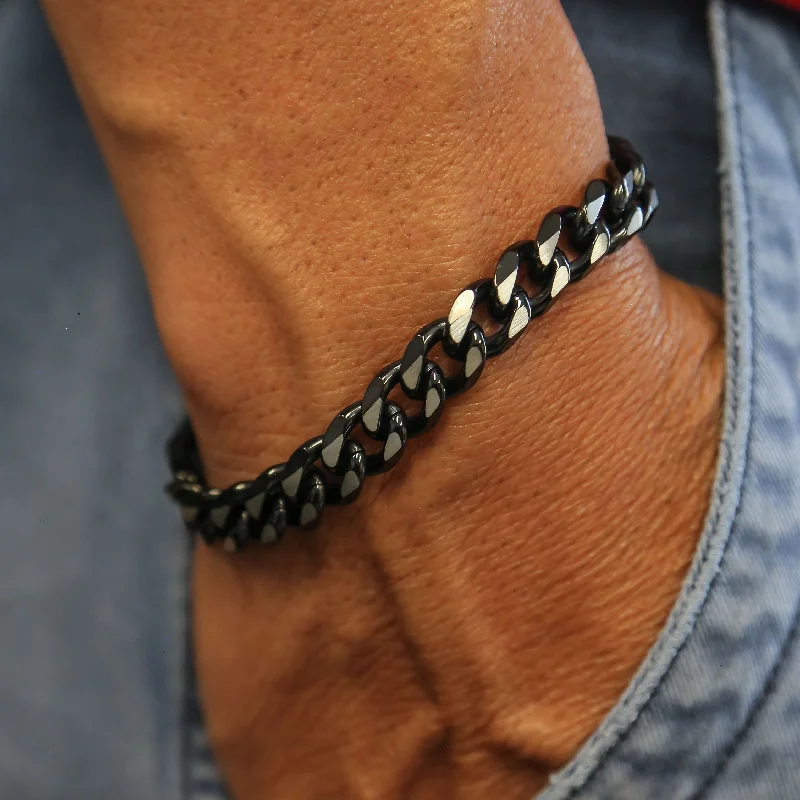 Bangles with natural amber for warm glow -DIESEL - Men's Chain Bracelet