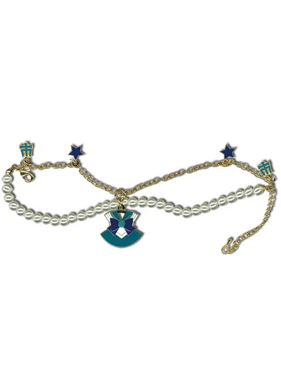 Gold bracelets with delicate diamond charm accents -Sailor Moon S - Sailor Neptune Costume Bracelet