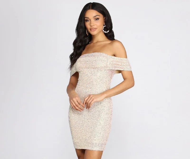 Valentine's Day Dresses for Romance -Hot Glam Sequin Mini Dress