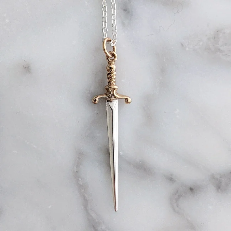 Elegant necklaces and pendants with infinity symbols for timeless designs-Sword Pendant Necklace