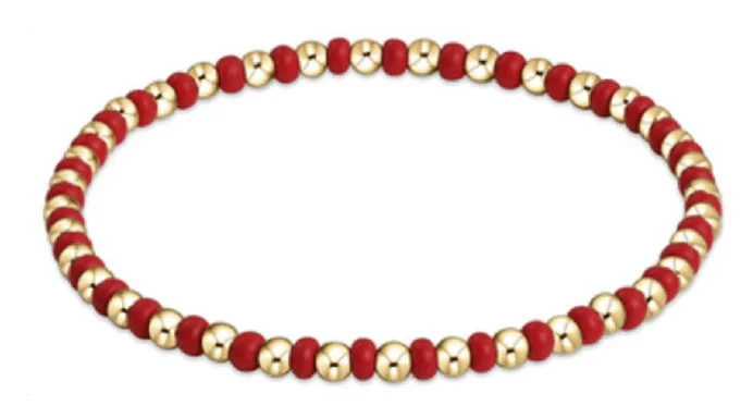 Bangles with pave-set diamonds for dazzle -ENewton Gameday Hope Crimson Grateful Bracelet