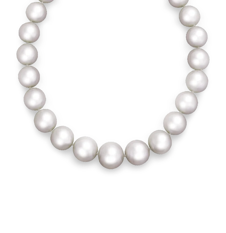 Necklaces and pendants with leaf-shaped designs for an earthy, organic feel-South Sea Pearl Necklace, 17-20mm