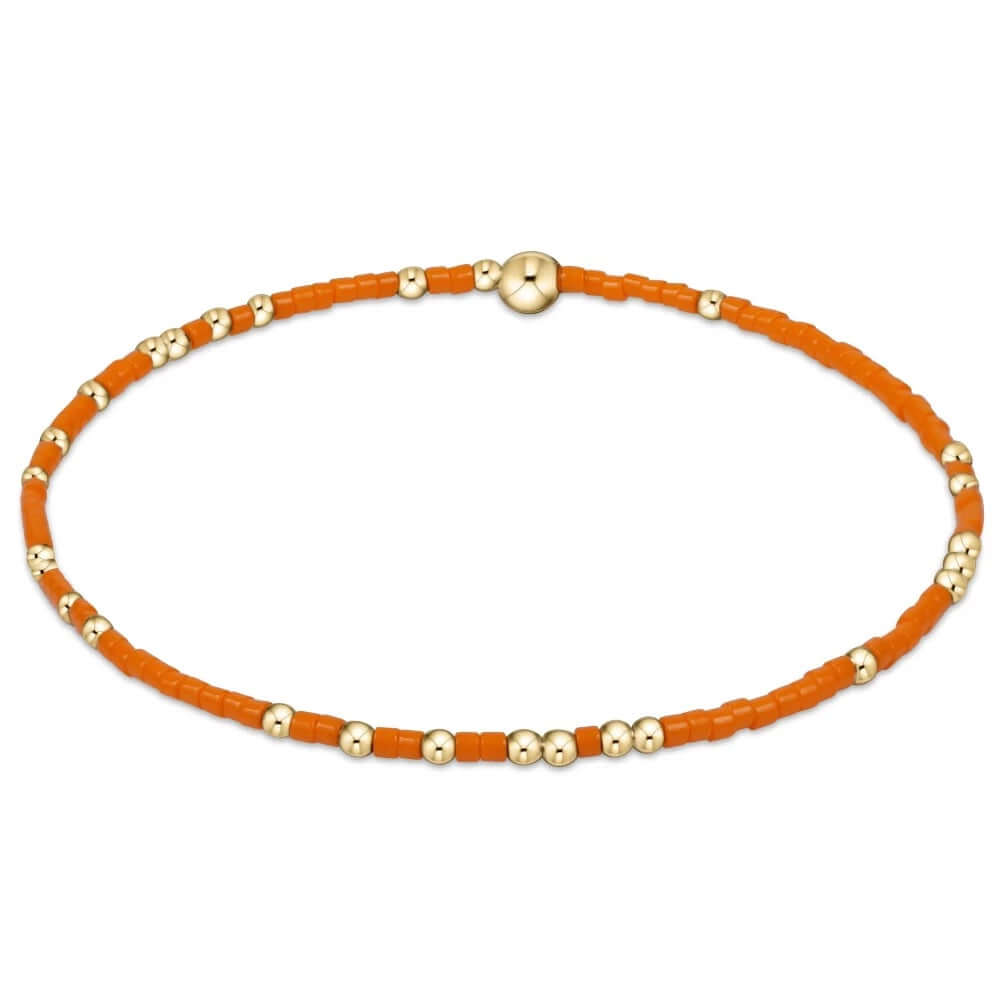 Bangles with bold onyx stones for contrast -ENewton Gameday Bright Orange Hope Unwritten Bracelet