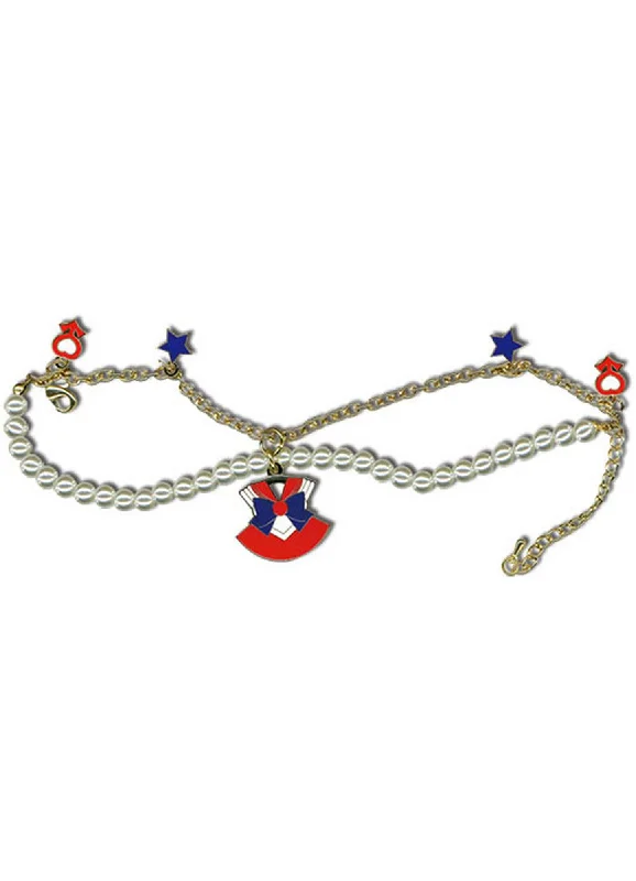 Bracelets with raw moonstone for mystic beauty -Sailor Moon R - Sailor Mars Costume Bracelet