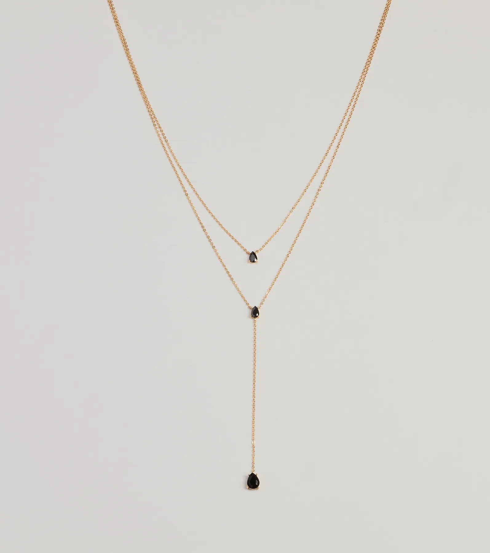 Best necklaces and pendants with intertwined designs for a symbol of unity-Endlessly Chic Teardrop Lariat Necklace