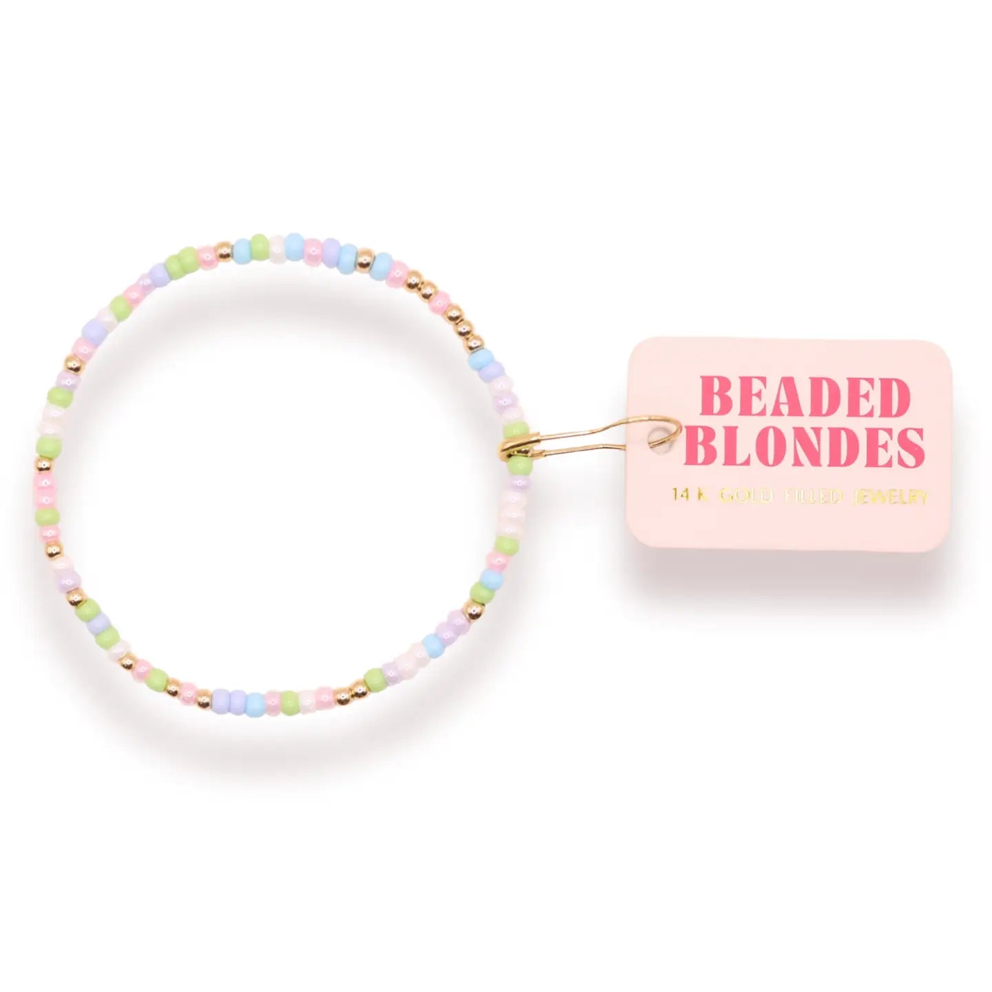 Bangles with herkimer diamonds for raw clarity -Extended Pastel Spring Sprinkle Beaded Bracelet