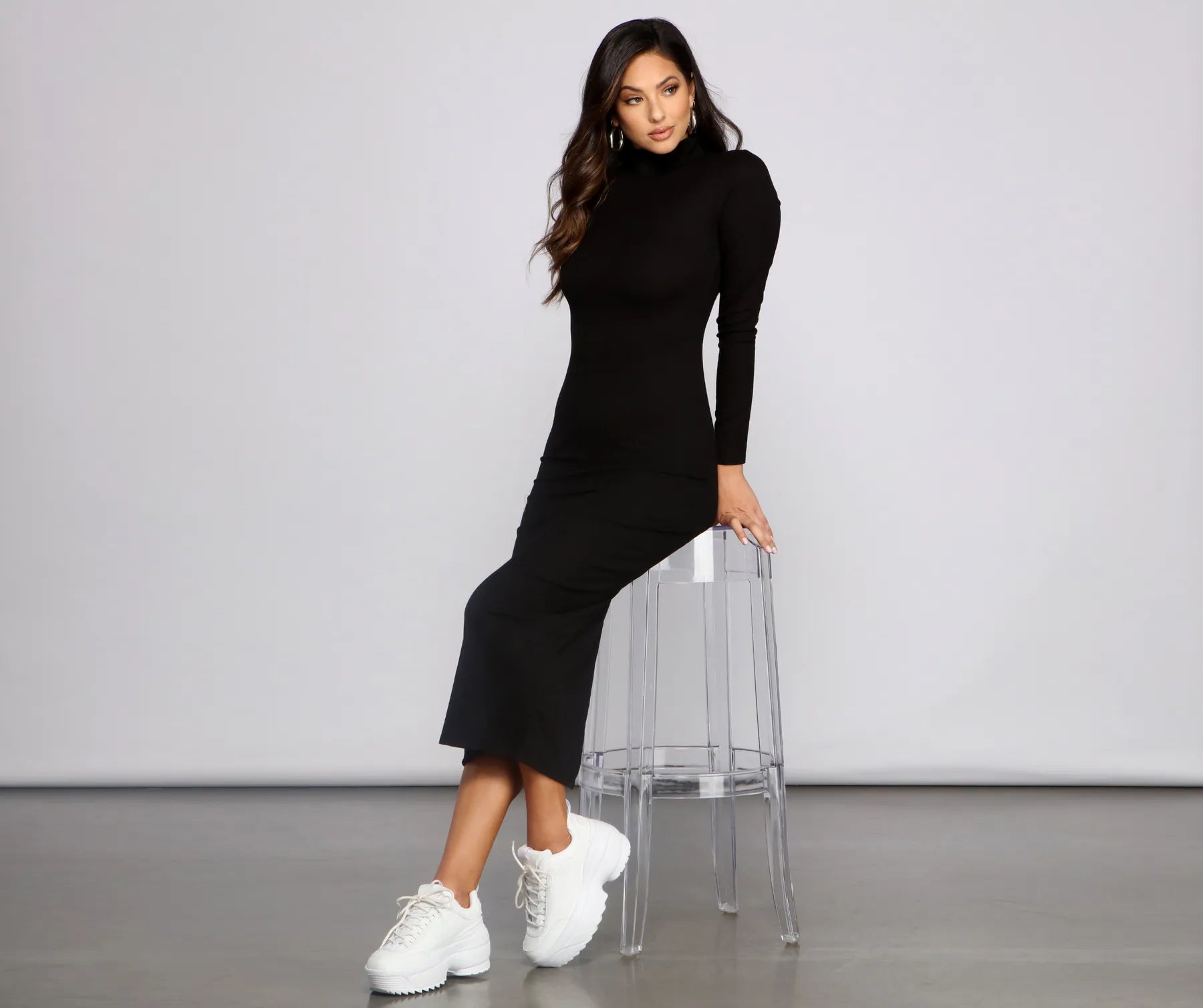 Casual Dresses for Everyday -Basic Mood Ribbed Knit Maxi Dress