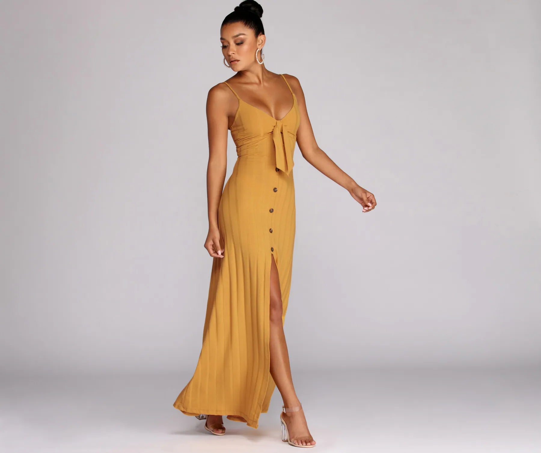 Graduation Dresses for Milestone -Button Down Beauty Maxi Dress