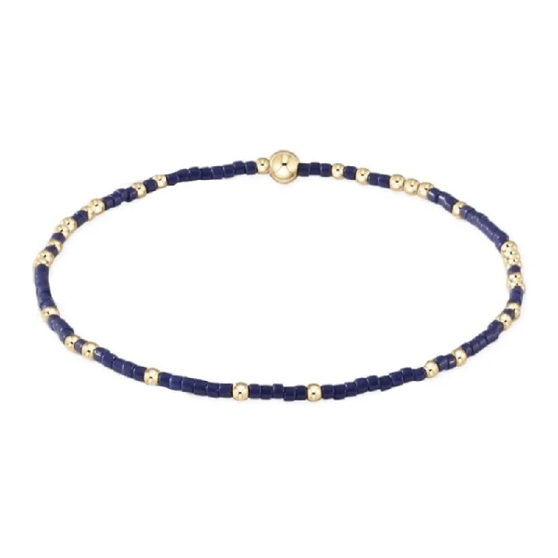 Bangles with interlocking links for uniqueness -ENewton Hope Unwritten Navy Bracelet