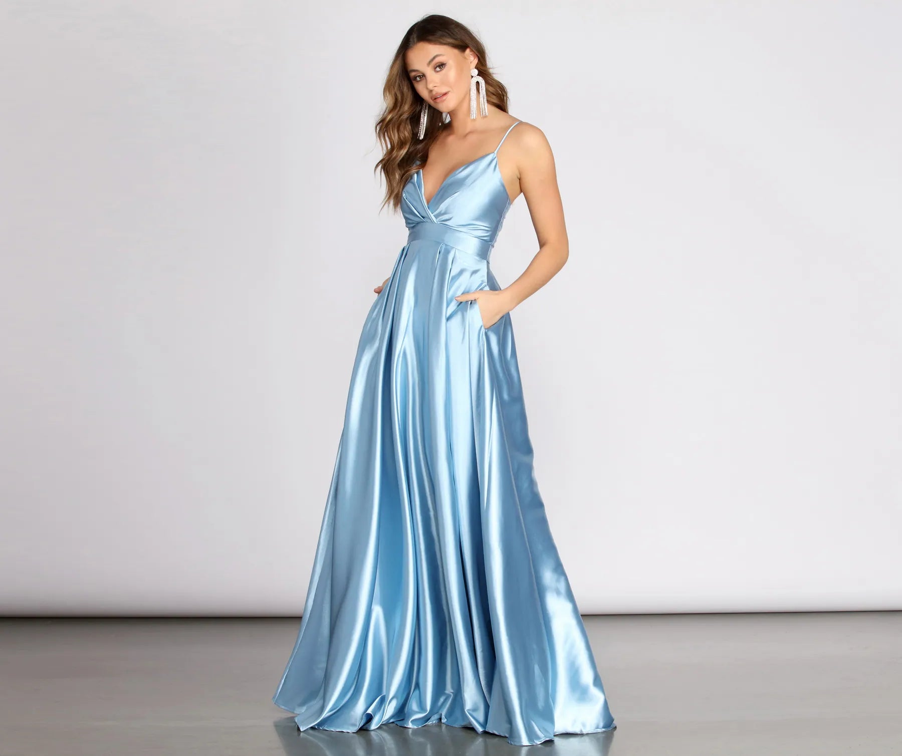 Prom Dresses for School Dance -Tabitha Satin A-Line Dress