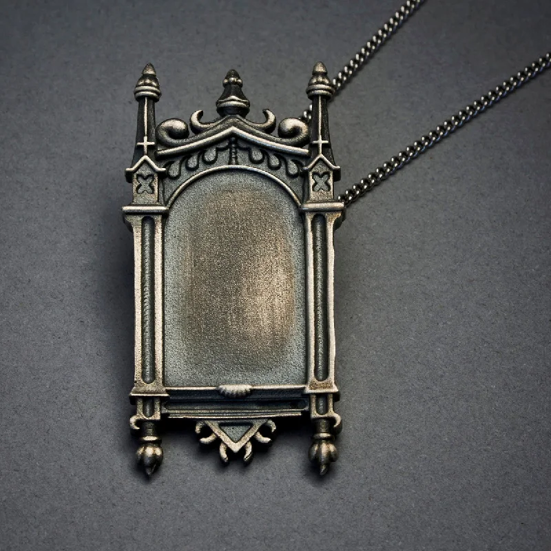 Necklaces and pendants with sun and moon motifs for a celestial-inspired design-Victorian Frame Pendant Necklace