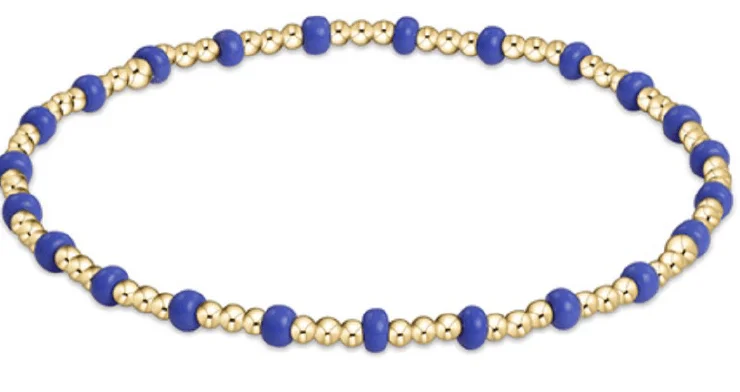 Rose gold bracelets with sleek minimalist designs -ENewton Game Day Hope Blue Gold Sincerity Bracelet