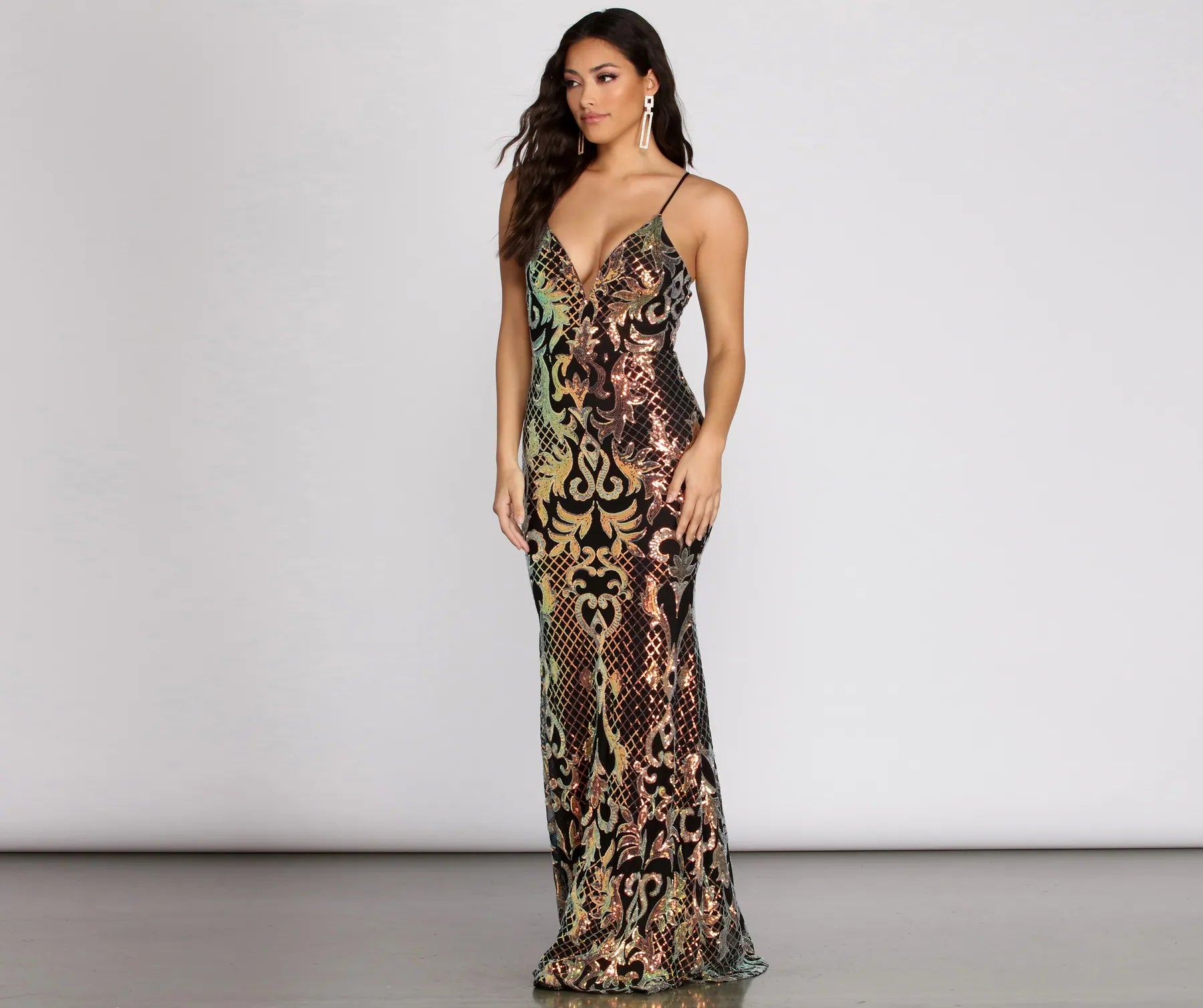 Evening Dresses for Formal Events -Joy Iridescent Sequin Mermaid Dress