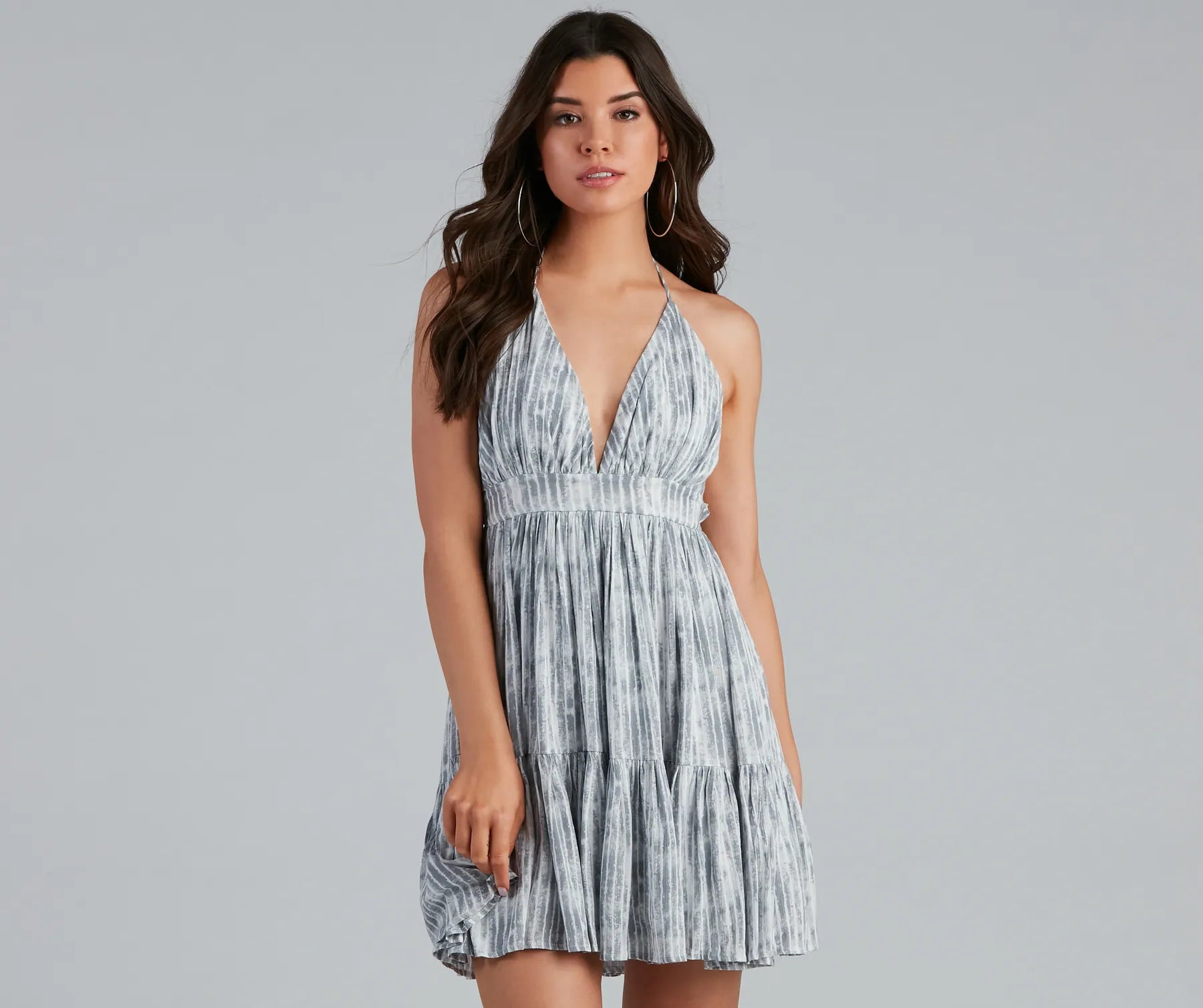 Sleeveless Dresses for Coolness -Free-Spirited Darling Tie-Dye Mini Dress