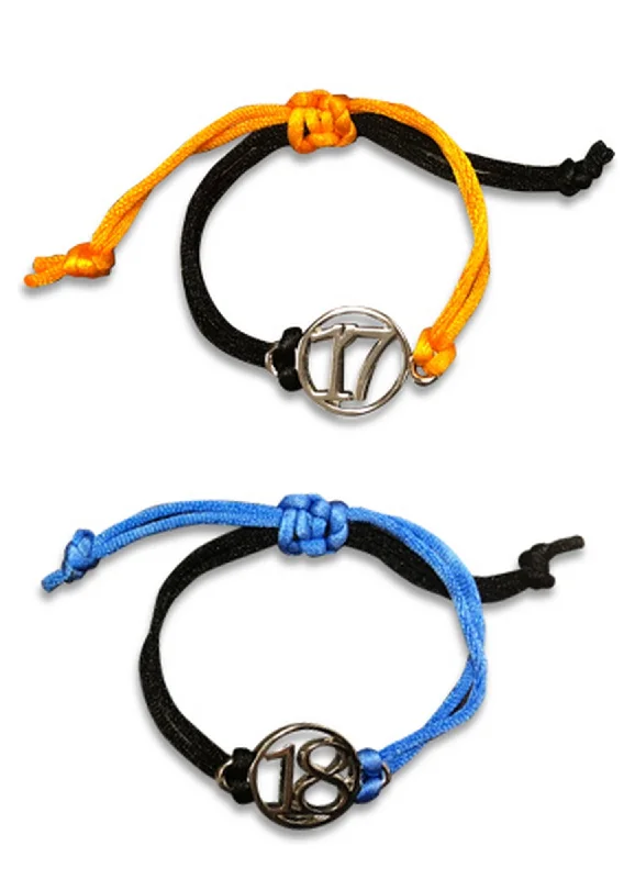 Bracelets with crescent moon for lunar appeal -Dragon Ball Z - Android 17 & 18 Bracelet Set