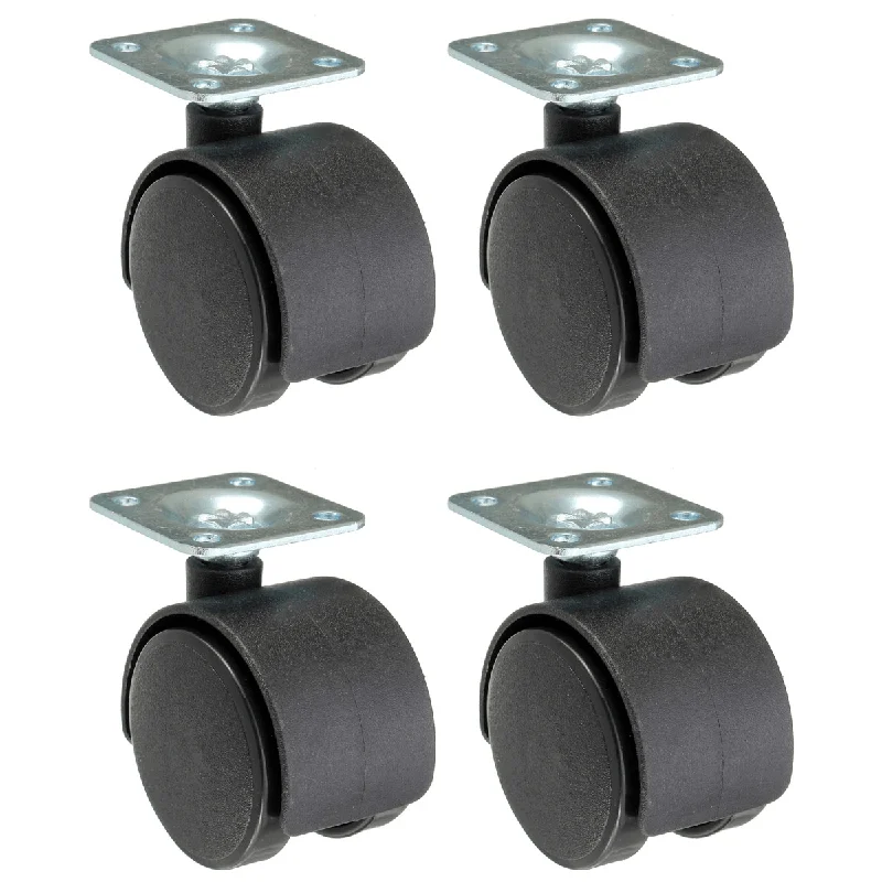 Stylish sandals for men with sporty design and adjustable straps for custom fit-Strappy sandals for elegant occasions -4Pcs Office Chair Swivel Castors Caster Wheels Nylon Chair Wheels