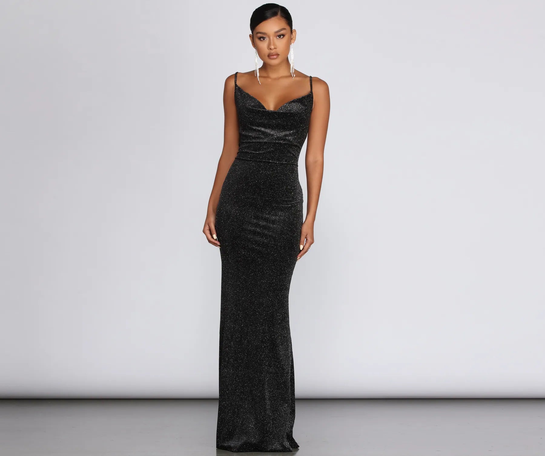 Christmas Dresses for Holiday -Olivia Formal Velvet Glitter Dress