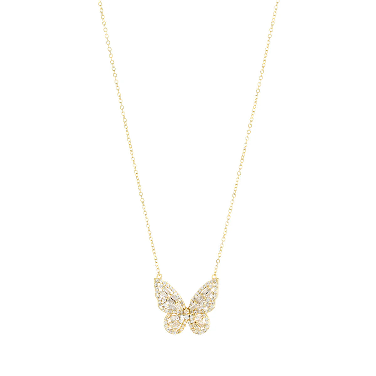 Beautiful necklaces and pendants with natural stones for an earthy, organic vibe-Butterfly Glam Necklace