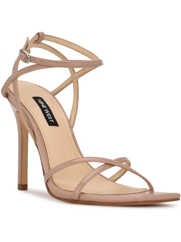 Elegant sandals for women with high heels and lace-up design for formal events-Sandals with decorative charms for a playful look -Tidle  Womens Ankle Strap Dressy Heels