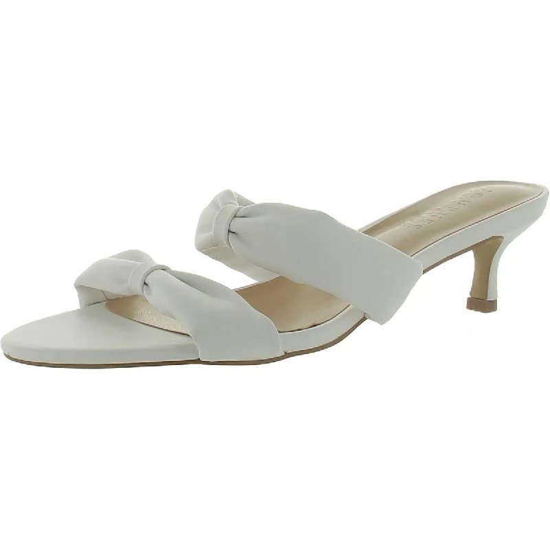 Comfortable sandals for women with extra padding and wide fit options-Casual sandals for a relaxed look -Journee Collection Womens Faux Leather Open Toe Heels