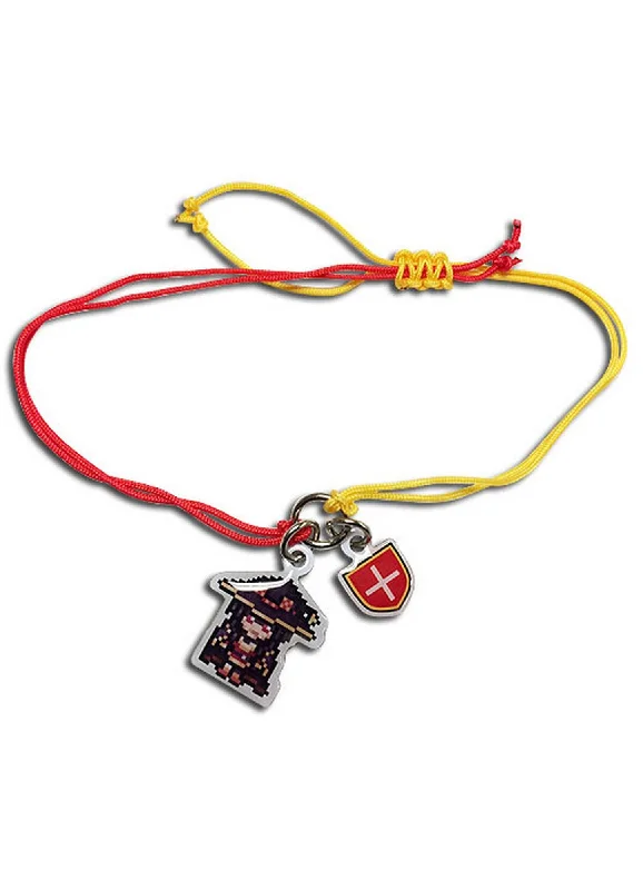 Thin bangles perfect for layering multiple styles -Konosuba - Megumin Pixel Bracelet