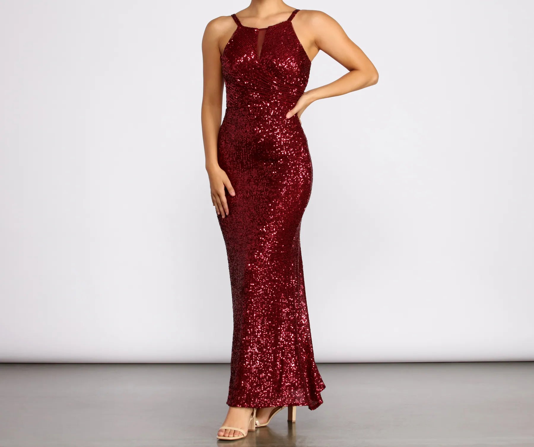 Short-sleeved Dresses for Summer -Angelina Formal Sequin Dress