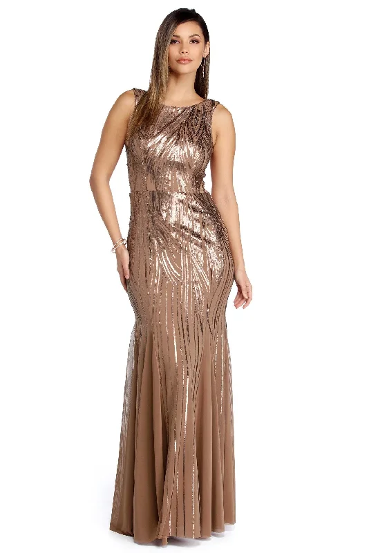 Maxi Dresses for Elegant Style -Remi Sleeveless Sequin Dress