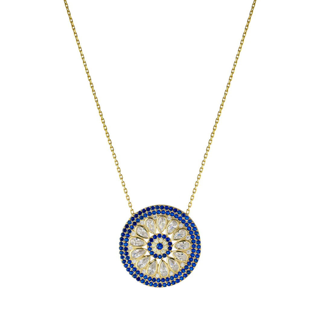 Best necklaces and pendants with heart-shaped lockets for a sentimental keepsake-Fancy Evil Eye Necklace