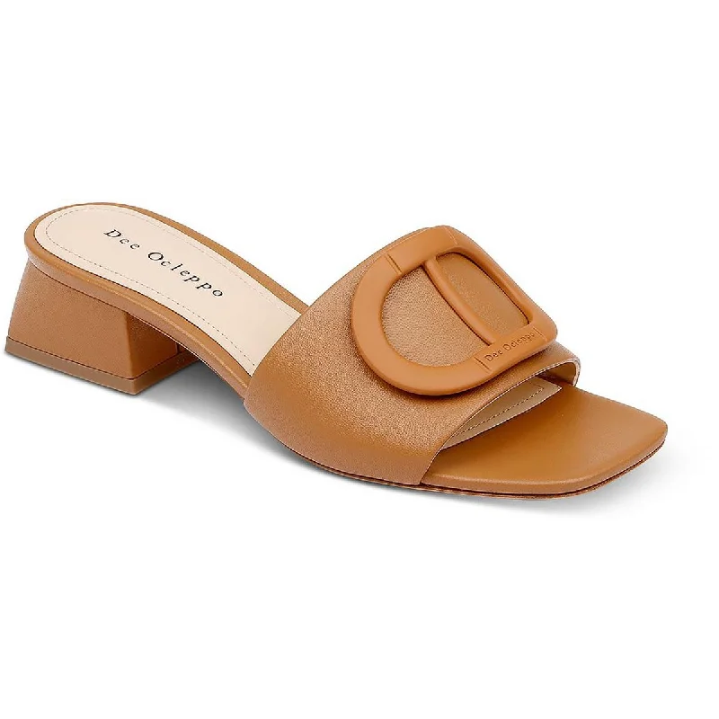 Trendy sandals for women with gladiator style and buckle details for flair-Sandals with cushioned heels for added comfort -Dee Ocleppo Womens DIZZY Leather Square toe Heels