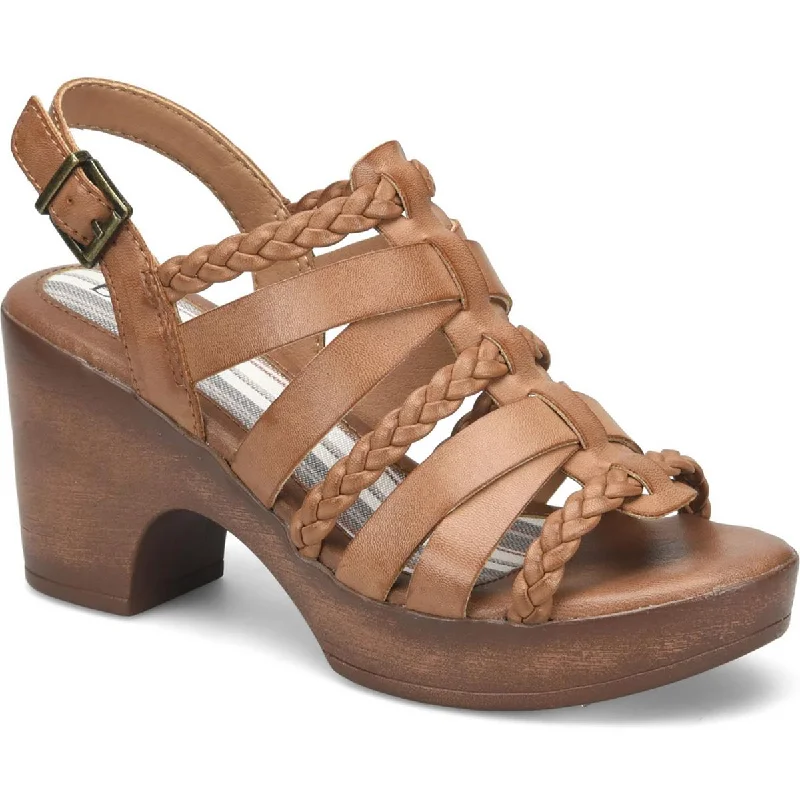 Stylish sandals for women with platform soles and trendy ankle straps-Chic sandals with metal accents -B.O.C. Womens Garcelle Platform Strappy Heels