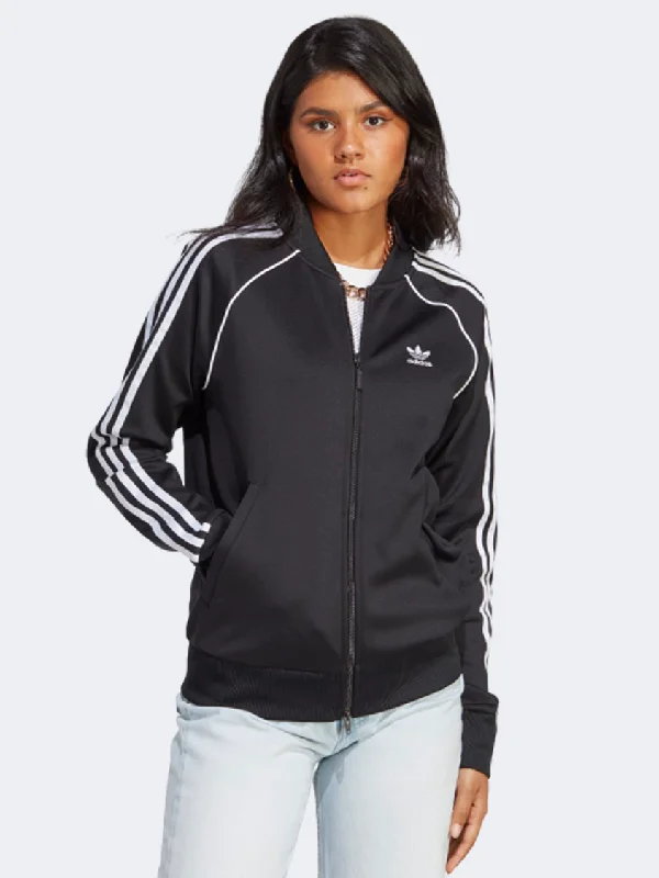 Breathable Jackets for Comfort -Adidas Adicolor Classics Sst Women Originals Jacket Black/White