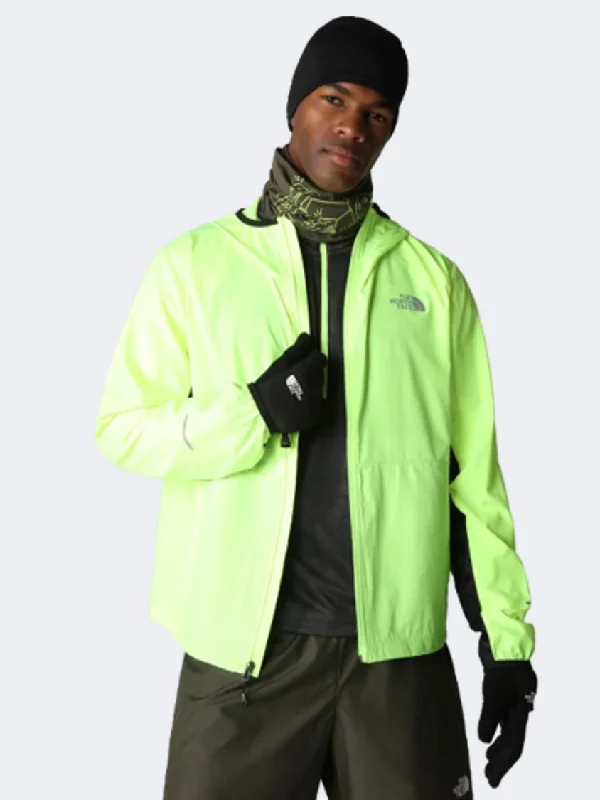 Down Jackets for Cold Protection -The North Face Run Wind Men Running Jacket Led Yellow