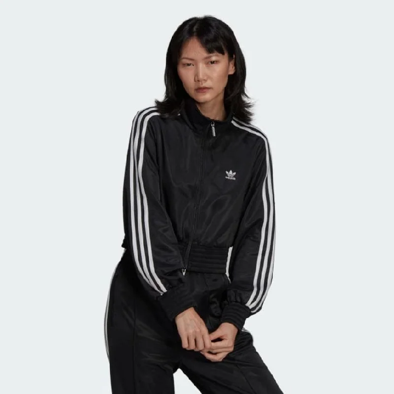 Fringed Jackets for Bohemian -Adidas Adicolor Classics High-Shine Track Women Original Jacket Black